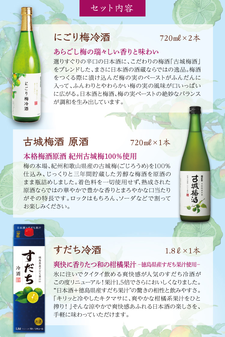 菊正宗 果実のめぐみセット」 | 日本酒通販≪公式≫ 菊正宗 ネットショップ