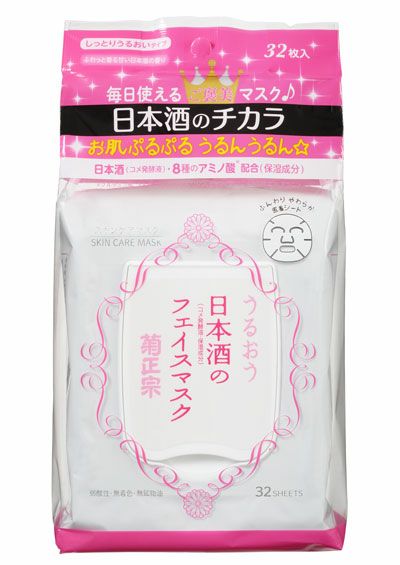 「菊正宗　日本酒のフェイスマスク 32枚入り」