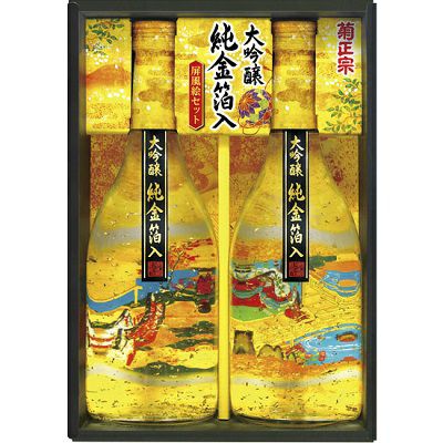 菊正宗 純金箔入り屏風絵セット(キクKWD30)」 | 日本酒通販≪公式≫ 菊