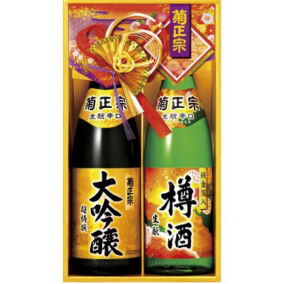 菊正宗 生もと大吟醸・純金箔入樽酒セット（キクTD50）」 | 日本酒通販