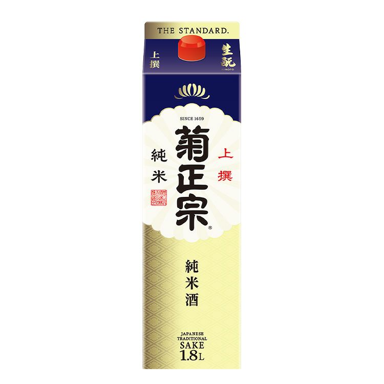 「菊正宗　上撰 生もと純米 1.8Lパック」