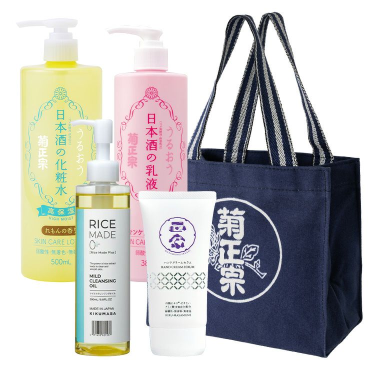 「菊正宗 オリジナルバッグと「れもん香る」ぷる肌化粧品セット」